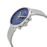 Calvin Klein High Noon Chronograph Blue Dial Silver Mesh Bracelet Watch for Men - K8M2712N