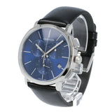 Calvin Klein Chronograph Blue Dial Black Leather Strap Watch for Men - K8Q371CN