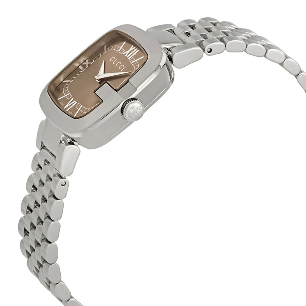 Gucci G-Gucci Steel Brown Dial Womens Watch YA125410 Amazon.co.jp: GUCCI OROLOGIO G-GUCCI MEDIUM LADIES BROWN  main image 3