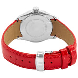 Tissot Couturier Lady Silver Dial Red Leather Strap Watch for Women - T035.210.16.031.01