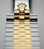Rolex Datejust 36 Oyster Black Dial Two Tone Oystersteel & Yellow Gold Jubilee Bracelet Watch for Women - M126233-0021
