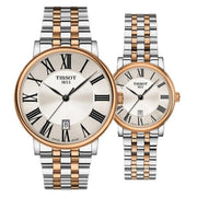 Tissot T Classic Carson Premium Silver Dial Two Tone Steel Strap Watch For Men - T122.410.22.033.00
