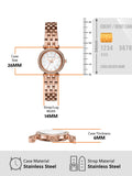 Michael Kors Darci Analog Mother of Pearl Dial Rose Gold Steel Strap Watch For Women - MK3832