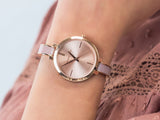 Michael Kors Jaryn Analog Gold Dial Pink Steel Strap Watch For Women - MK4343