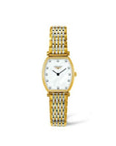 Longines La Grande Classique White Dial Two Tone Mesh Gelang Jam Tangan untuk Wanita - L4.205.2.87.7