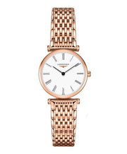 Longines La Grande Classique White Dial Rose Gold Mesh Bracelet Watch for Women - L4.209.1.91.8