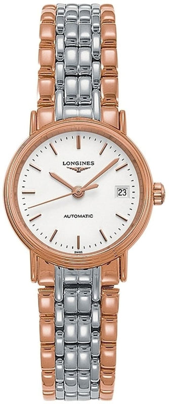 Longines Presence 30mm Automatic Two Tone Watch untuk Wanita - L4.321.1.12.7