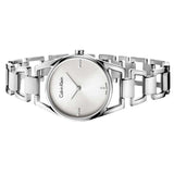 Calvin Klein Dainty Diamonds Silver Dial Sliver Steel Strap Watch for Women - K7L2314T