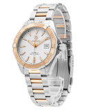 泰格豪雅 Aquaracer Calibre 5 自动白色表盘双色钢表带男士腕表 - WAY2150.BD0911