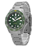 Tag Heuer Aquaracer Professional 300 Automatic Green Dial Silver Steel Strap Watch for Men - WBP208B.BF0631