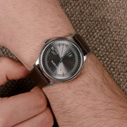 Lacoste Madrid Grey Dial Brown Leather Strap Watch for Men - 2011033