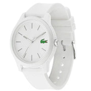 Lacoste 12.12 White Dial White Silicon Strap Watch for Men - 2010984