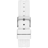 Guess Glitz Pride Limited Edition White Dial White Rubber Strap Watch for Women - GW0407L4