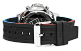 Tommy Hilfiger Bank Quartz Black Dial Black Rubber Strap Watch for Men - 1791724