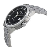 Tissot Luxury Powermatic 80 Black Dial Silver Steel Strap Watch for Men - T086.407.11.201.02