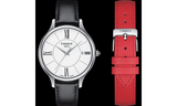 Tissot Bella Ora Jam Tangan Tali Kulit Hitam Dial Putih Bulat Untuk Wanita - T103.210.16.018.00