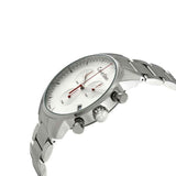 Calvin Klein City Chronograph White Dial Silver Steel Strap Watch for Men - K2G271Z6