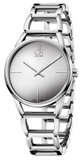 Calvin Klein Stately Silver Dial Silver Steel Strap Watch for Women - K3G23128