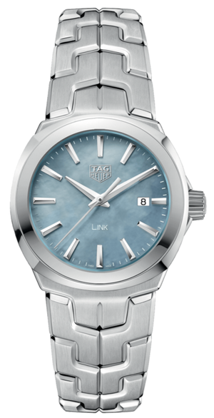 Tag Heuer Link Quartz Mother of Pearl Dial Silver Steel Strap Watch for Women - WBC1311.BA0600