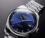 Longines Master Collection Automatic 40mm Blue Dial Silver Steel Strap Watch untuk Pria - L2.793.4.97.6