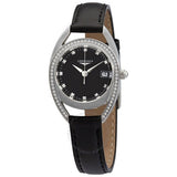 Longines Equestrian Arche kuarsa berlian hitam panggil Watch untuk Wanita - L6.136.0.57.0