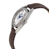 Longines Equestrian Mother of Pearl Dial Brown Leather Strap Watch untuk Wanita - L6.136.0.87.2