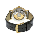 Longines Presence 25.5mm Automatic White Dial Black Leather Strap Watch untuk Wanita - L4.921.2.11.2