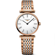Longines La Grande Classique De Longines White Dial Two Tone Mesh Bracelet Watch for Women - L4.209.1.91.7