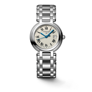 Longines PrimaLuna White Dial Silver Steel Strap Watch for Women - L8.110.4.71.6