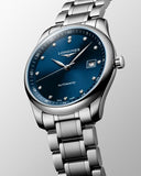 Longines Master Collection Automatic 40mm Blue Dial Silver Steel Strap Watch untuk Pria - L2.793.4.97.6