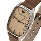 Emporio Armani Epsilon Quartz Brown Dial Brown Leather Strap Watch For Men - AR2489