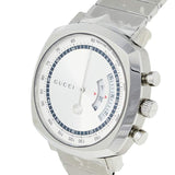 Gucci Grip Collection Quartz Silver Dial Silver Steel Strap Watch For Men - YA157302