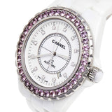 Chanel J12 Quartz Diamonds Mother of Pearl White Dial White Steel Strap Watch for Women - J12 H3243