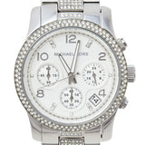 Michael Kors Runway White Dial Silver Steel Strap Watch for Women - MK5825