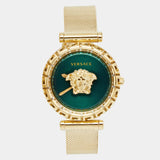 Versace Palazzo Empire Greca Green Dial Gold Mesh Bracelet Watch for Women - VEDV00819