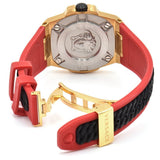 Versace Chain Reaction Quartz Black Dial Red & Black Rubber Strap Watch for Men - VEDY00319