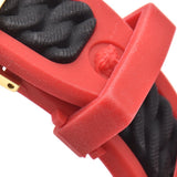 Versace Chain Reaction Quartz Black Dial Red & Black Rubber Strap Watch for Men - VEDY00319