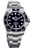 Rolex Submariner Black Dial Silver Steel Strap Watch for Men - M124060-0001