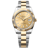 Rolex Datejust 41 Champagne Dial Two Tone Oystersteel & Gold Strap Watch for Men - M126333-0009