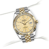 Rolex Datejust 41 Oyster Gold Dial Two Tone Oystersteel & Yellow Gold Jubilee Bracelet Watch for Men - M126303-0010