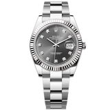 Rolex Datejust 41 Oyster Grey Dial Oystersteel & White Gold Strap Watch for Men - M126334-0005