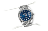 Rolex Datejust 41 Oyster Blue Dial Oystersteel & Grey Gold Strap Watch for Men - M126334-0032