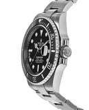 Rolex Submariner Date Oyster 41 Black Dial Silver Oystersteel Strap Watch for Men - M126610LN-0001