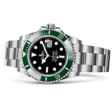 Rolex Submariner Date Oyster Black Dial Oystersteel Silver Steel Strap Watch for Men - M126610LV-0002