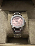 Burberry The Britain Pink Dial Silver Steel Strap Watch for Women - BBY1704