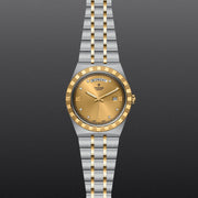 Tudor Royal Automatic Diamonds Gold Dial Two Tone Steel Strap Watch for Men - M28603-0006