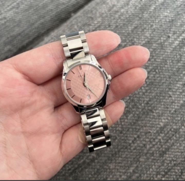【不動品】BURBERRY レディース腕時計 BU9231 クォーツ #hm Burberry The City Diamonds Pink Dial Silver Steel Strap Watch for