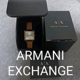 Armani Exchange Lola Quartz Silver Dial Rose Gold Mesh Strap Watch For Women - AX5802