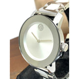 Movado Bold Ceramic Silver Dial Silver Steel Strap Watch for Women - 3600638