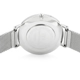 Daniel Wellington Petite Sterling Quartz White Dial Silver Mesh Bracelet Watch For Men - DW00100306